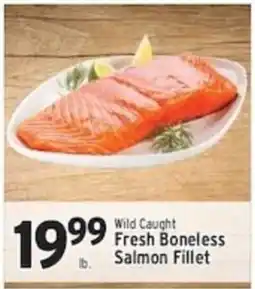 Associated Wild Caught Fresh Boneless Salmon Fillet offer