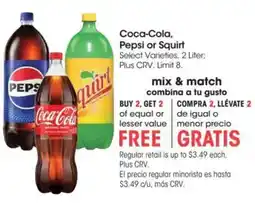 Food 4 Less Coca-Cola, Pepsi or Squirt offer