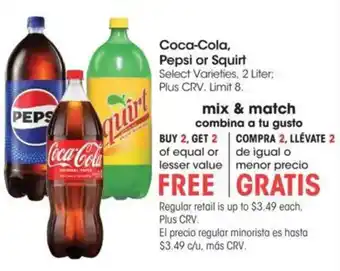 Coca-Cola, Pepsi or Squirt