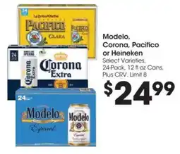 Food 4 Less Modelo, Corona, Pacifico or Heineken offer