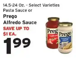 Hannaford Prego pasta sauce or alfredo sauce offer