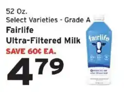 Hannaford Fairlife ultra-filtered milk offer