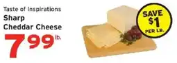 Hannaford Taste of Inspirations sharp cheddar cheese offer