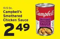 Hannaford Campbell's Smothered Chicken Sauce offer