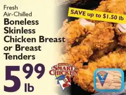 Festival Foods Smart Chicken Boneless Skinless Chicken Breast or Breast Tenders offer