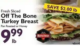 Festival Foods Kreischmar Fresh Sliced Off The Bone Turkey Breast offer