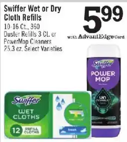 Price Chopper Swiffer wet or dry cloth refills offer