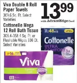 Price Chopper Viva Double 8 Roll Paper Towels offer