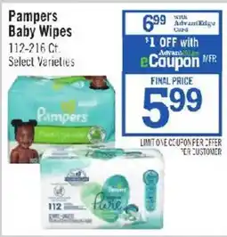 Price Chopper Pampers Baby Wipes offer