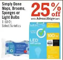 Price Chopper AdvantEdge Simply Done Mops, Brooms, Sponges or Light Bulbs offer