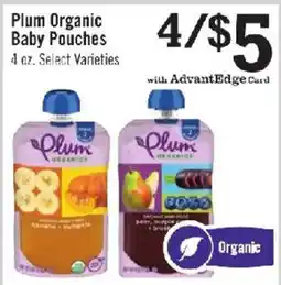 Price Chopper Plum Organic Baby Pouches offer
