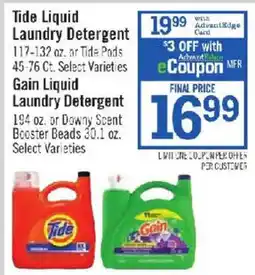 Price Chopper Tide Liquid Laundry Detergent offer