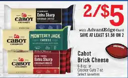 Price Chopper Cabot Brick Cheese offer