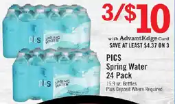 Price Chopper Pics Spring Water offer