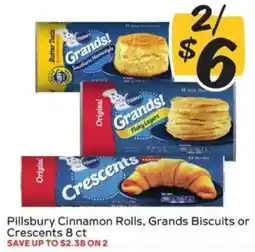 Winn Dixie Pillsbury Cinnamon Rolls, Grands Biscuits or Crescents offer