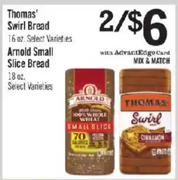Price Chopper Thomas' swirl bread offer