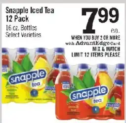 Price Chopper Snapple Iced Tea offer
