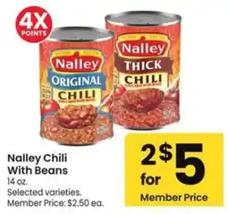 Albertsons Nalley Chili With Beans offer