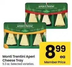 Albertsons Monti Trentini Aperi Cheese Tray offer