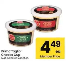 Albertsons Primo Taglio Cheese Cup offer