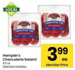 Albertsons Hempler's Charcuterie Salami offer