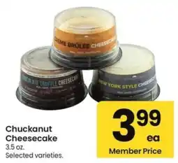 Albertsons Chuckanut Cheesecake offer