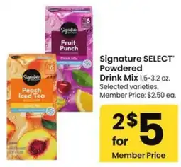 Albertsons Signature Select Powdered Drink Mix offer