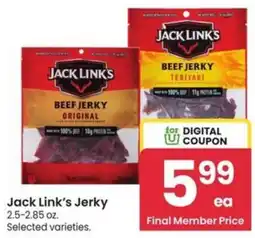 Albertsons Jack Link's Jerky offer