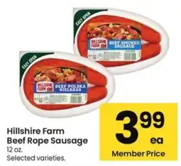 Albertsons Hillshire Farm Beef Rope Sausage offer