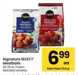 Albertsons Signature Select Meatballs offer