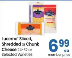 Albertsons Lucerne sliced shredded or chunk cheese offer