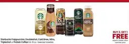 Albertsons Starbucks Frappuccino, Doubleshot, Cold Brew, Nitro, Tripleshot or Protein Coffee offer
