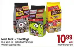 Albertsons Mars Trick or Treat Bags offer