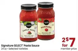 Albertsons Signature SELECT Pasta Sauce offer