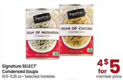 Albertsons Signature Select Condensed Soups offer