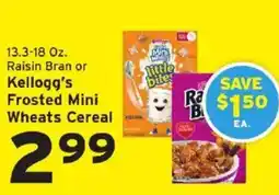 Hannaford Kellogg's Frosted Mini Wheats Cereal offer