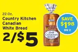 Hannaford Country Kitchen Canadian White Bread offer