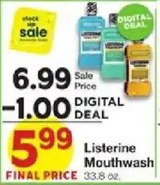 United Supermarkets Listerine Mouthwash offer