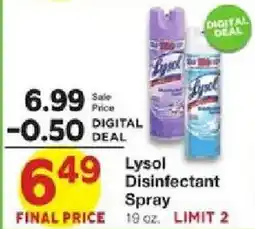 United Supermarkets Lysol Disinfectant Spray offer