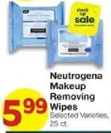 United Supermarkets Neutrogena Makeup Removing Wipes offer