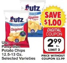 Fairplay Utz Party Size Potato Chips offer