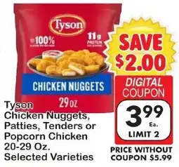 Fairplay Tyson Chicken Nuggets, Patties, Tenders or Popcorn Chicken offer