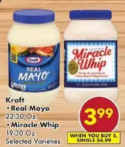 Fairplay Kraft real mayo, miracle whip offer