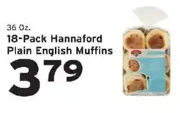 Hannaford Hannaford plain english muffins offer