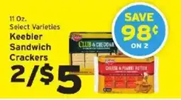 Hannaford Keebler Sandwich Crackers offer