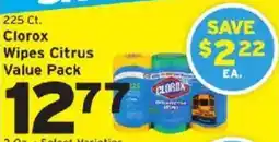 Hannaford Clorox wipes citrus value pack offer