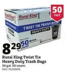 Rural King Rural King twist tie heavy duty trash bags offer
