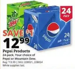 Rural King Pepsi Products offer