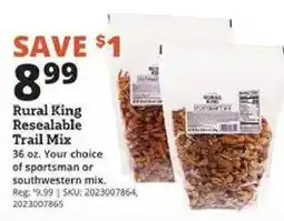 Rural King Rural King Resealable Trail Mix offer