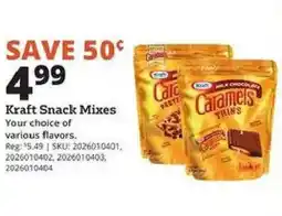Rural King Kraft Snack Mixes offer